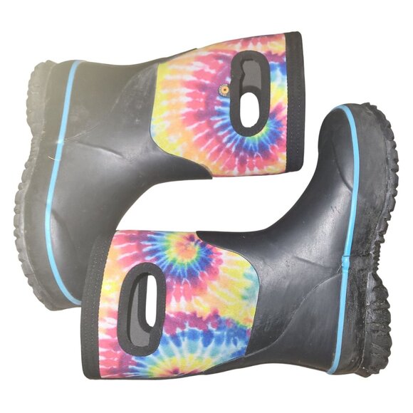 BOGS Youth Grasp Tie Dye Snow Rain Waterproof Insulated Size 1 78858-009 - Picture 2 of 13